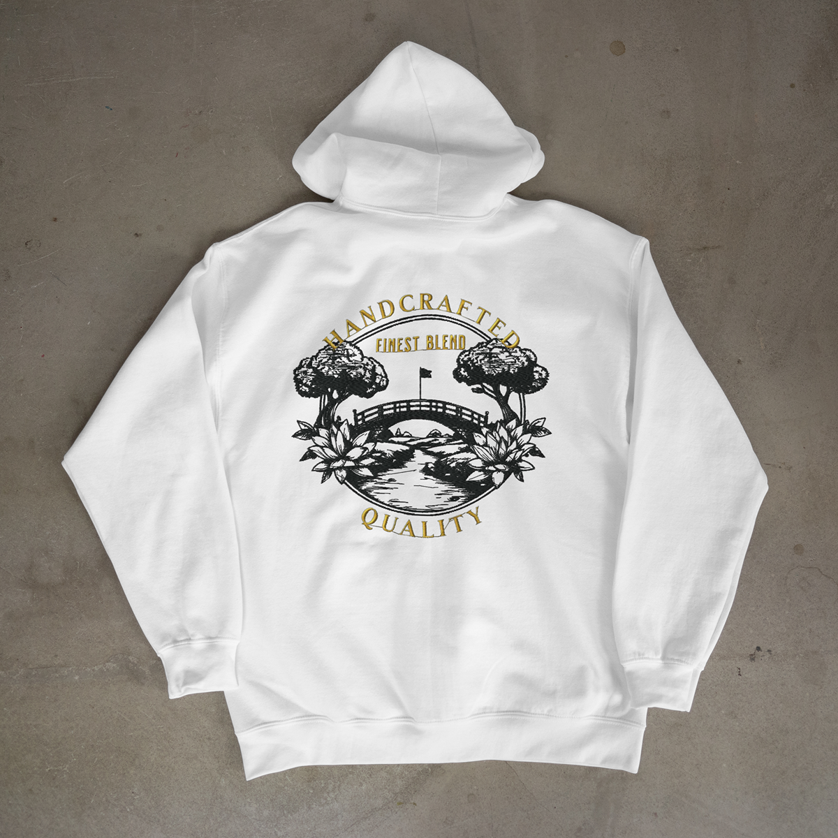 The Classic Golf Society – Handcrafted Blend Stick Hoodie Weiß