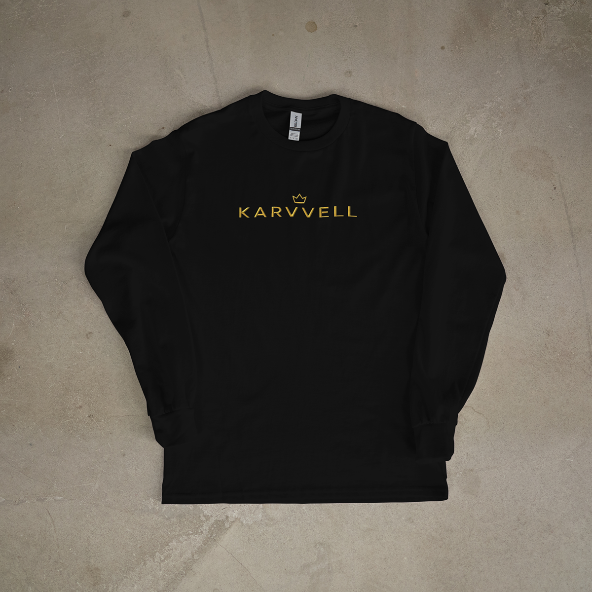 KARVVELL Crown Mountain Sweatshirt – Black Gold Edition