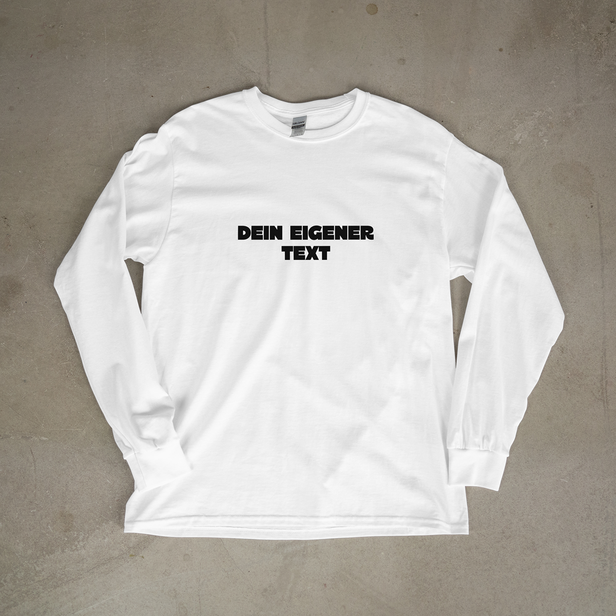 Custom QR Sweatshirt Weiß
