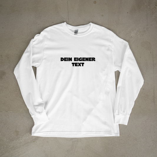 Custom QR Sweatshirt Weiß